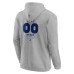 Toronto Maple Leafs Gray Personalized Name & Number Midfielder Pullover Hoodie
