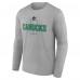 Vancouver Canucks Gray Personalized Name & Number Midfielder Long Sleeve T-Shirt