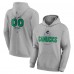 Vancouver Canucks Gray Personalized Name & Number Midfielder Pullover Hoodie