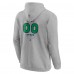 Vancouver Canucks Gray Personalized Name & Number Midfielder Pullover Hoodie