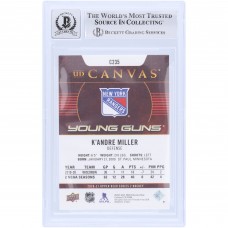 KAndre Miller New York Rangers Autographed 2020-21 Upper Deck Series 2 Young Guns Canvas #C235 Beckett Fanatics Witnessed Authenticated 10 Rookie Card KAndre Miller New York Rangers Autographed 2020-21 Upper Deck Series 2 Young Guns Canvas #C235 Beckett Fanatics Witnessed Authenticated 10 Rookie Card