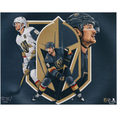 Фото Jack Eichel Vegas Golden Knights Unsigned Fanatics Authentic 16 x 20 Print - Art by Brian Konnick - Limited Edition of 25