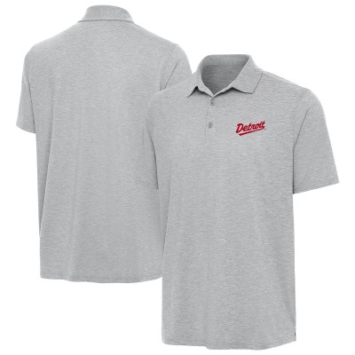 Поло Detroit Red Wings Antigua 2025 NHL Stadium Series Par 3 - Heather Gray