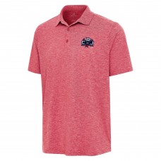 Поло Columbus Blue Jackets Antigua 2025 NHL Stadium Series Par 3 - Heather Red