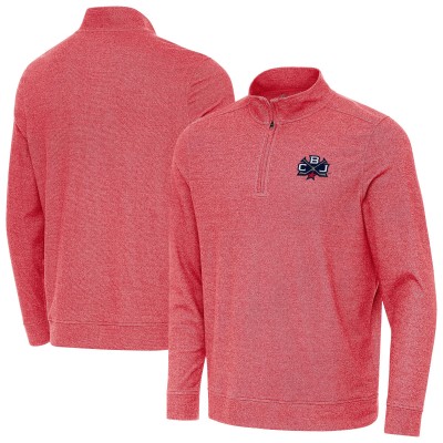 Columbus Blue Jackets Antigua 2025 NHL Stadium Series Subtle Quarter-Zip Top - Red