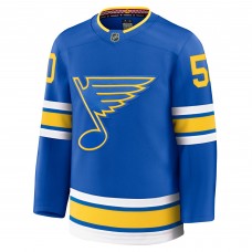 St. Louis Blues Jordan Binnington Fanatics Blue Home Premium Player Jersey