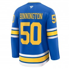 St. Louis Blues Jordan Binnington Fanatics Blue Home Premium Player Jersey