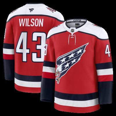 Washington Capitals Tom Wilson Fanatics Red Alternate Premium Player Jersey