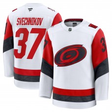 Carolina Hurricanes Andrei Svechnikov Fanatics White Away Premium Jersey