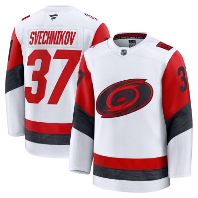 Carolina Hurricanes Andrei Svechnikov Fanatics White Away Premium Jersey