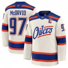 Edmonton Oilers Connor McDavid Fanatics Light Beige Alternate Premium Jersey Edmonton Oilers Connor McDavid Fanatics Light Beige Alternate Premium Jersey