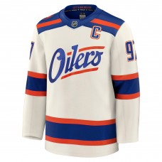 Edmonton Oilers Connor McDavid Fanatics Light Beige Alternate Premium Jersey Edmonton Oilers Connor McDavid Fanatics Light Beige Alternate Premium Jersey