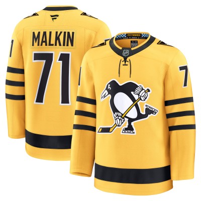 Pittsburgh Penguins Evgeni Malkin Fanatics Gold Alternate Premium Player Jersey