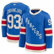 New York Rangers Mika Zibanejad Fanatics Blue Centennial Premium Jersey New York Rangers Mika Zibanejad Fanatics Blue Centennial Premium Jersey