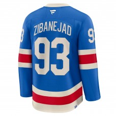 New York Rangers Mika Zibanejad Fanatics Blue Centennial Premium Jersey New York Rangers Mika Zibanejad Fanatics Blue Centennial Premium Jersey
