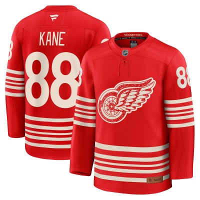 Detroit Red Wings Patrick Kane Fanatics Red Centennial Premium Player Jersey