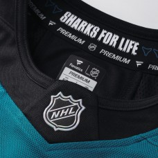 San Jose Sharks Macklin Celebrini Fanatics Teal Alternate Premium Player Jersey