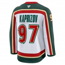 Minnesota Wild Kirill Kaprizov Fanatics White 25th Anniversary Premium Player Jersey