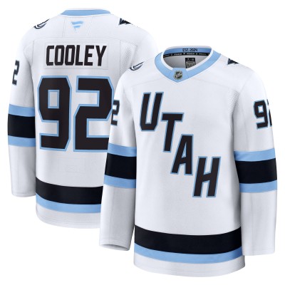 Utah Mammoth Logan Cooley Fanatics White Away Premium Player Jersey