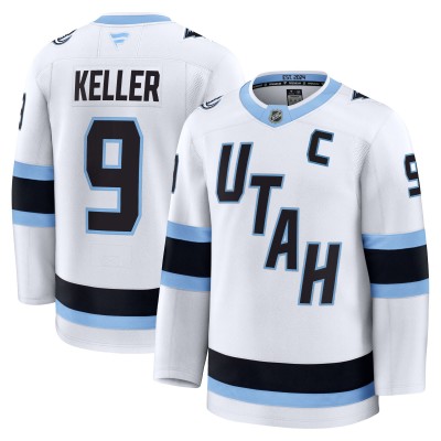Utah Mammoth Clayton Keller Fanatics White Away Premium Player Jersey