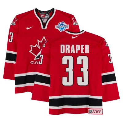 Kris Draper Team Canada Fanatics Authentic Game-Used #33 Red Nike Jersey from the 2004 World Cup of Hockey