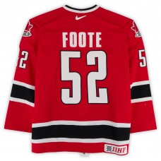 Adam Foote Team Canada Fanatics Authentic Game-Used #52 Red Nike Jersey from the 2004 World Cup of Hockey