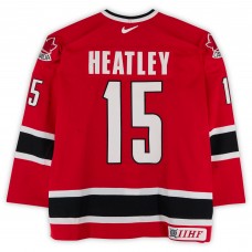 Dany Heatley Team Canada Fanatics Authentic Game-Used #15 Red Nike Jersey from the 2004 World Cup of Hockey