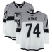 Тренировочный джерси Dwight King Los Angeles Kings Fanatics Authentic White vs. San Jose Sharks on February 21, 2015