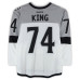 Тренировочный джерси Dwight King Los Angeles Kings Fanatics Authentic White vs. San Jose Sharks on February 21, 2015
