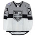 Тренировочный джерси Trevor Lewis Los Angeles Kings Fanatics Authentic White vs. San Jose Sharks on February 21, 2015