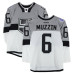 Тренировочный джерси Jake Muzzin Los Angeles Kings Fanatics Authentic White vs. San Jose Sharks on February 21, 2015