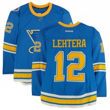Jori Lehtera St. Louis Blues Fanatics Authentic Practice-Used #12 Blue Reebok Jersey vs. Chicago Blackhawks on January 2, 2017 - NHL Winter Classic - Worn During Warm-Ups
