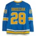 Kyle Brodziak St. Louis Blues Fanatics Authentic Practice-Used #28 Blue Reebok Jersey vs. Chicago Blackhawks on January 2, 2017 - NHL Winter Classic - Worn During Warm-Ups