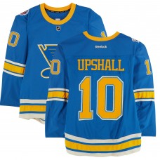 Scottie Upshall St. Louis Blues Fanatics Authentic Practice-Used #10 Blue Reebok Jersey vs. Chicago Blackhawks on January 2, 2017 - NHL Winter Classic - Worn During Warm-Ups