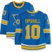 Scottie Upshall St. Louis Blues Fanatics Authentic Practice-Used #10 Blue Reebok Jersey vs. Chicago Blackhawks on January 2, 2017 - NHL Winter Classic - Worn During Warm-Ups