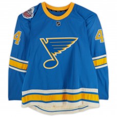 Carl Gunnarsson St. Louis Blues Fanatics Authentic Practice-Used #4 Blue Reebok Jersey vs. Chicago Blackhawks on January 2, 2017 - NHL Winter Classic - Worn During Warm-Ups