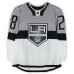 Тренировочный джерси Jarret Stoll Los Angeles Kings Fanatics Authentic White vs. San Jose Sharks on February 21, 2015