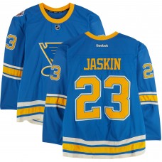 Dmitrij Jaskin St. Louis Blues Fanatics Authentic Practice-Used #23 Blue Reebok Jersey vs. Chicago Blackhawks on January 2, 2017 - NHL Winter Classic - Worn During Warm-Ups