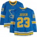 Dmitrij Jaskin St. Louis Blues Fanatics Authentic Practice-Used #23 Blue Reebok Jersey vs. Chicago Blackhawks on January 2, 2017 - NHL Winter Classic - Worn During Warm-Ups