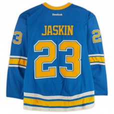 Dmitrij Jaskin St. Louis Blues Fanatics Authentic Practice-Used #23 Blue Reebok Jersey vs. Chicago Blackhawks on January 2, 2017 - NHL Winter Classic - Worn During Warm-Ups
