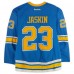Dmitrij Jaskin St. Louis Blues Fanatics Authentic Practice-Used #23 Blue Reebok Jersey vs. Chicago Blackhawks on January 2, 2017 - NHL Winter Classic - Worn During Warm-Ups