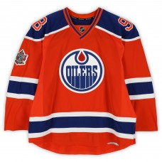 Jesse Puljujarvi Edmonton Oilers Fanatics Authentic Practice-Used #98 Orange Reebok Jersey vs. Winnipeg Jets on October 23, 2016 - NHL Heritage Classic - Worn During Warm-Ups