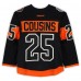 Nick Cousins Philadelphia Flyers Fanatics Authentic Practice-Used #25 Black Reebok Jersey vs. Pittsburgh Penguins on February 25, 2017 - NHL Stadium Series - Worn During Warm-Ups