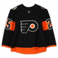Nick Cousins Philadelphia Flyers Fanatics Authentic Practice-Used #25 Black Reebok Jersey vs. Pittsburgh Penguins on February 25, 2017 - NHL Stadium Series - Worn During Warm-Ups