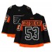 Shayne Gostisbehere Philadelphia Flyers Fanatics Authentic Practice-Used #53 Black Reebok Jersey vs. Pittsburgh Penguins on February 25, 2017 - NHL Stadium Series - Worn During Warm-Ups