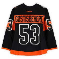 Shayne Gostisbehere Philadelphia Flyers Fanatics Authentic Practice-Used #53 Black Reebok Jersey vs. Pittsburgh Penguins on February 25, 2017 - NHL Stadium Series - Worn During Warm-Ups Shayne Gostisbehere Philadelphia Flyers Fanatics Authentic Practice-Used #53 Black Reebok Jersey vs. Pittsburgh Penguins on February 25, 2017 - NHL Stadium Series - Worn During Warm-Ups