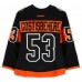 Shayne Gostisbehere Philadelphia Flyers Fanatics Authentic Practice-Used #53 Black Reebok Jersey vs. Pittsburgh Penguins on February 25, 2017 - NHL Stadium Series - Worn During Warm-Ups