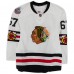 Tanner Kero Chicago Blackhawks Fanatics Authentic Practice-Used #67 White Reebok Jersey vs. St. Louis Blues on January 2, 2017 - NHL Winter Classic - Worn During Warm-Ups