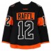 Michael Raffl Philadelphia Flyers Fanatics Authentic Practice-Used #12 Black Reebok Jersey vs. Pittsburgh Penguins on February 25, 2017 - NHL Stadium Series - Worn During Warm-Ups