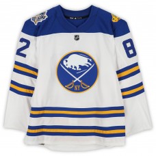 Nathan Beaulieu Buffalo Sabres Fanatics Authentic Practice-Used #82 White adidas Jersey vs. New York Rangers on January 1, 2018 - NHL Winter Classic - Worn During Warm-Ups